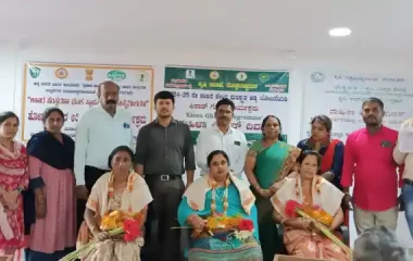 Felicitation of farmwomen, KVK- BRD
