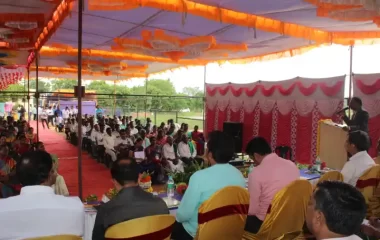 Kharif Campaign Hon'ble VC address the gathering, KVK, BRD