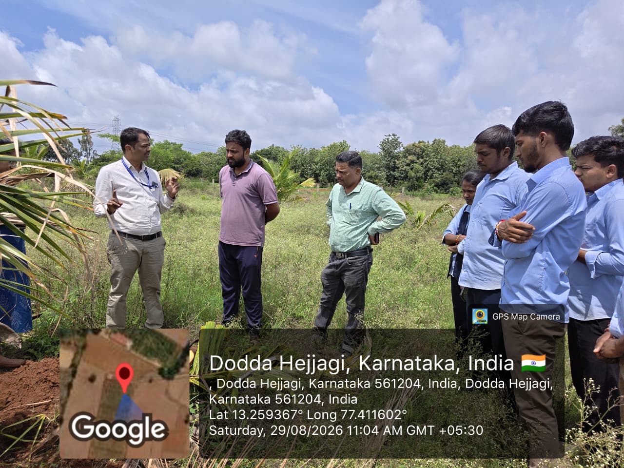 Diagnostic field visit to farmers field at Puttaiahna Agrahara, DB Pura under RAWEP Advised to spray Emamectin benzoate for fall army worm